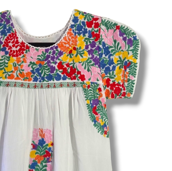 J.Marie Carmen Embroidered Floral Tunic Dress XS - Picture 12 of 16